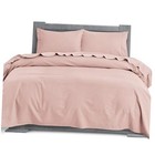  Soft 4-Piece 100% Turkish Cotton Flannel Sheet Set - Queen Solid Dusty Rose
