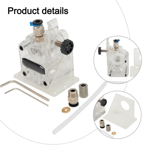 Transparent Housing Dual Gear Extruder for FDM For 3D Printing Applications - Zdjęcie 8 z 12