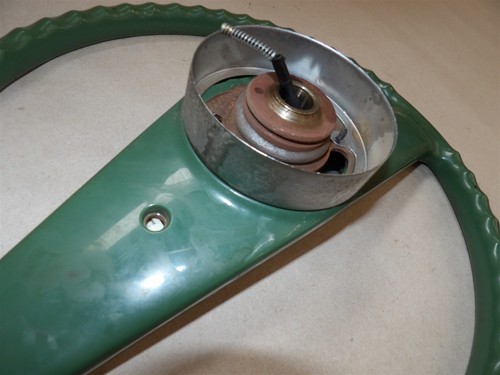DODGE DIPLOMAT CHRYSLER LEBARON 1977-1978 STEERING WHEEL GREEN -SEE DESCRIPTION - Picture 7 of 9