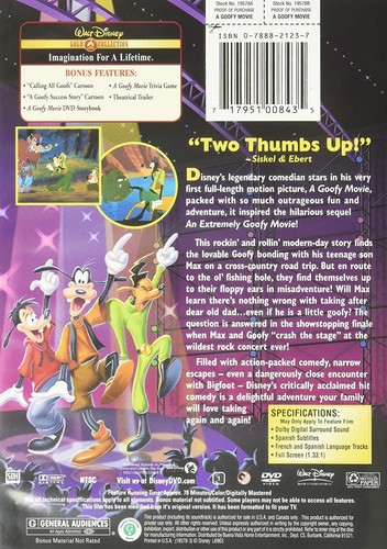 A Goofy Movie (Walt Disney Gold Classic Collection) (DVD) Kevin Lima (US IMPORT) - Picture 3 of 4