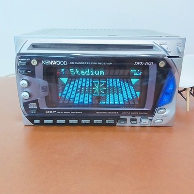当時物　希少　KENWOOD DPX-4100V KENWOOD DPX-4100 CD/Cassette 2DIN DSP Equalizer Operation