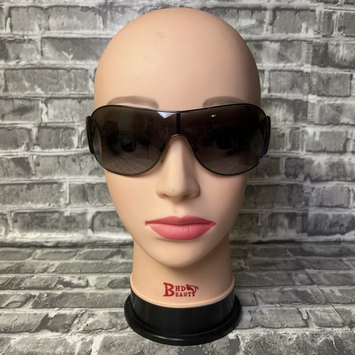 Prada Shield Sunglasses Made In Italy SPR 57L 5AV-3M1 120 2N w/ Case USED - Picture 2 of 10