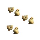  Set of 3 Resin Garden Chicken Figurines Tiny Chickens Home Decor