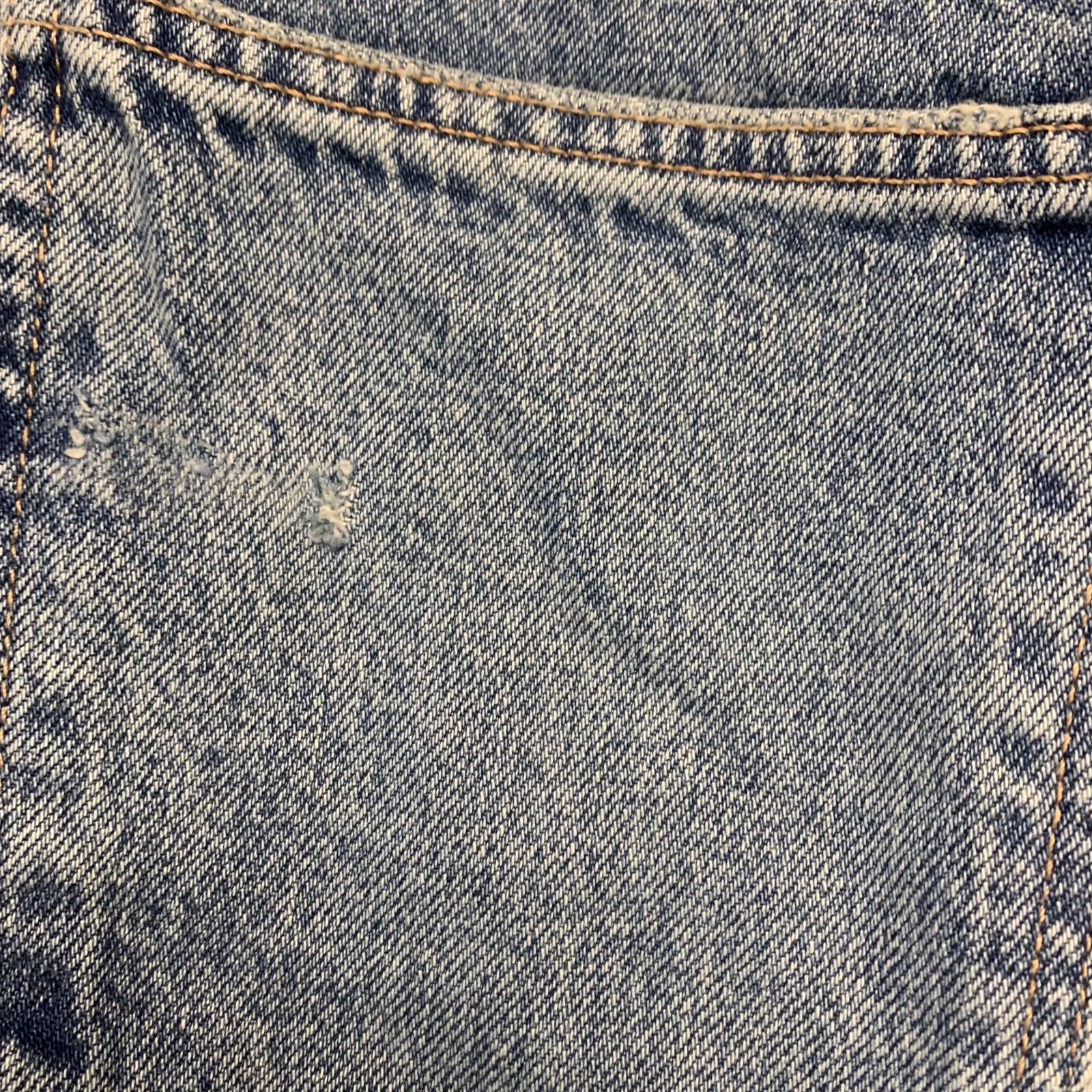 ZARA Women's Jeans Size 8 Blue Straight Leg Raw Hem Denim High Rise 100% Cotton thumbnail 12