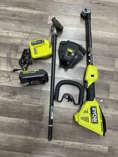 RYOBI 40V HP 16" String Trimmer Carbon Shaft 4.0Ah Battery&Charger NO TRIM HEAD