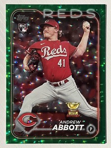 Andrew Abbott 2024 Topps Green Foil RC #214 451/499 Cincinnati Reds