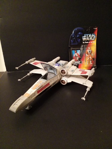 Star Wars - X-Wing Starfighter w/Luke Skywalker X-Wing Pilot - POTF 1995