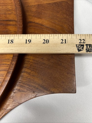 Satz 2 runde Dansk Denmark Teak Serviertabletts IHQ MCM Vintage Quistgaard RAR - Bild 15 von 24