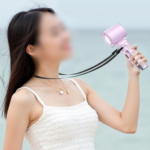 Rechargeable Handheld Fan with Ice Cooler 199 Speed Settings for Summer - Photo 6/17