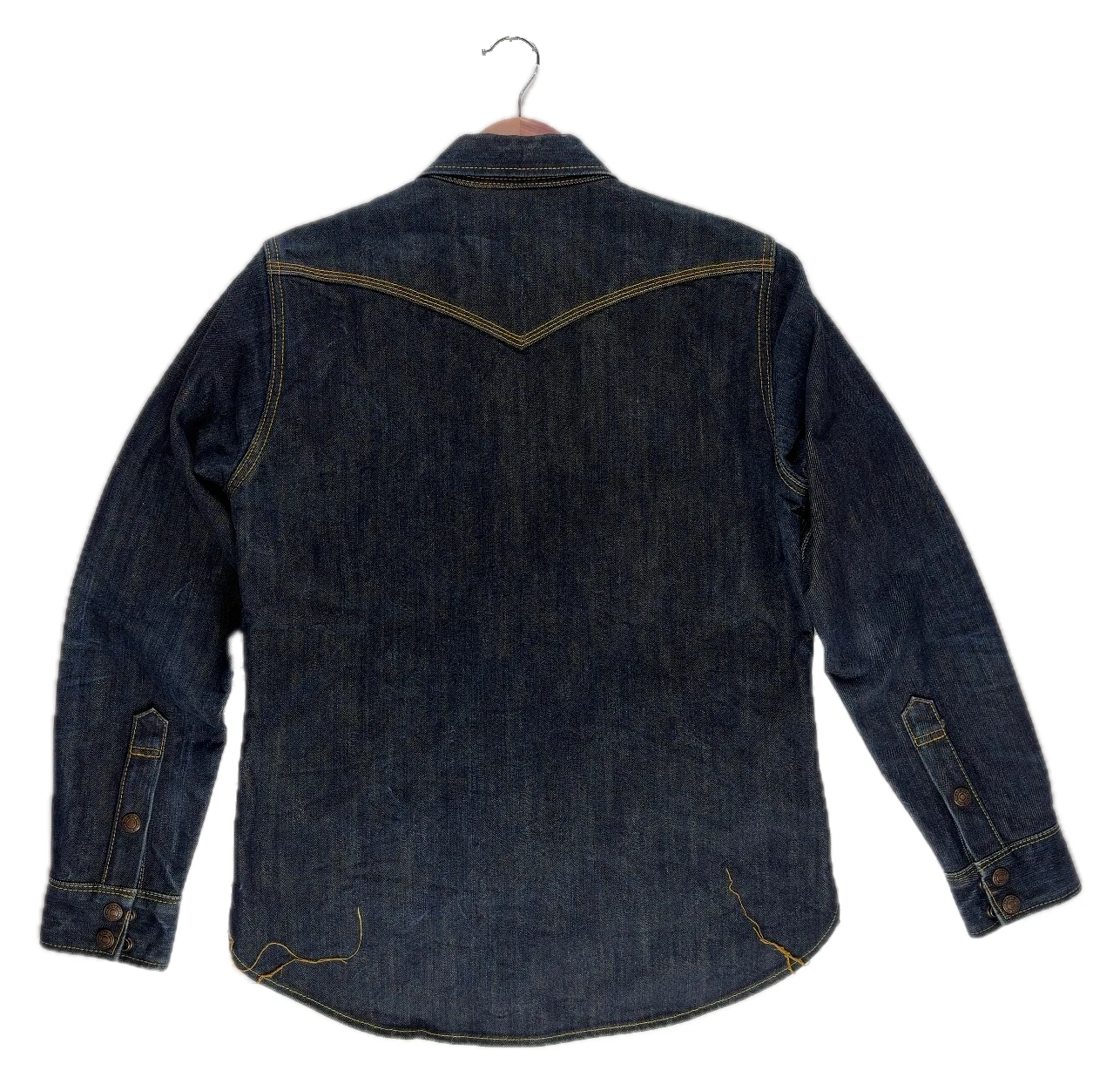 Iron Heart IHSH-292-IND Denim CPO Heavy Weight 18oz Mens Small P2P 19.5 - product detail image 3