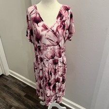 Simply Vera Vera Wang Pink Petal Dolman Sleeve Knit Dress Size XL