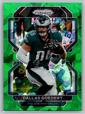 Dallas Goedert 2021 Panini Prizm Green Ice Prizm #220 Philadelphia Eagles