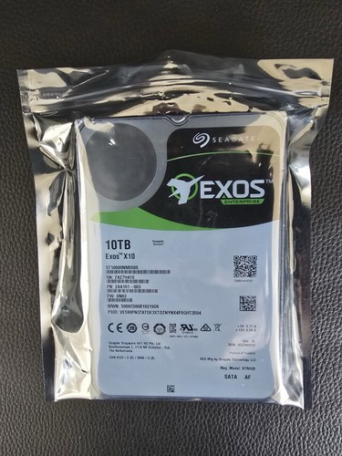 SEAGATE Enterprise 10TB Exos X10 256MB SATA 3.5'' 6Gb/s Hard Drive Brand New - Picture 2 of 2