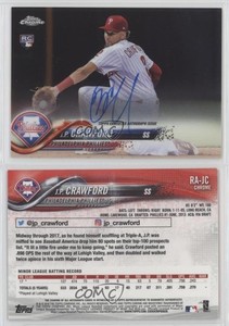 2018 Topps Chrome Rookie Auto JP Crawford #RA-JC Auto RC
