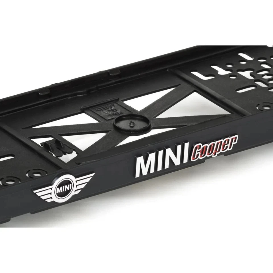 MINI COOPER chrom 3D-Effekt Kennzeichenhalter Nummernschild - 2 Stück / 1Paar - Bild 3 von 3