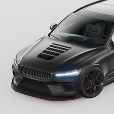 Motorhauben Rennstreifen Set "Carbon" Auto Aufkleber Folie Dekor KX077-04