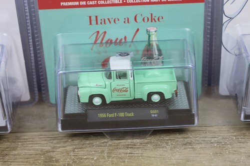 M2 Machines Coca-Cola 1960 VW Van, Dodge Panel Van, Cord F-100 Truck, Mustang - Imagen 5 de 12