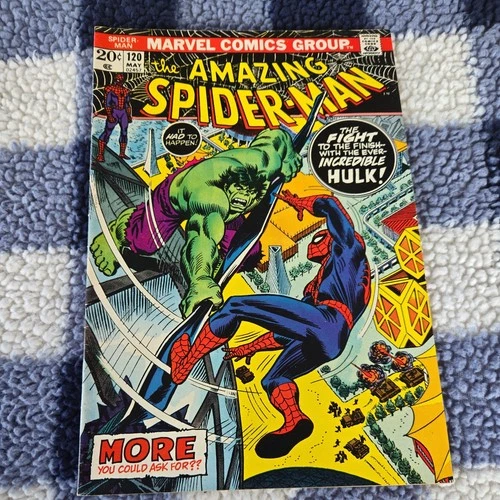 Amazing Spider-Man #120 KEY Spider-Man vs Hulk Marvel Comics Comic Book 1973