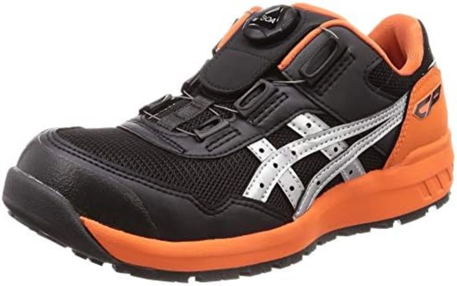 Scarpe antinfortunistiche da lavoro ASICS WIN JOB CP209 BOA WIDE nero argento US8 5 (26 5 cm) F S