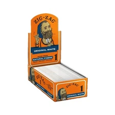 ZIG-ZAG Rolling Papers Original White 70mm Size (24 Booklet Carton)