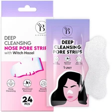 Nose Pore Strips, Nose Strips Blackhead Remover with Witch Hazel for Deep Cleans