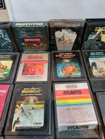 Lot of 46 Atari 2600 & a few Intellivision & Colecovision Games, Free Ship!