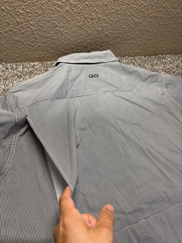 GameGuard belüftetes Mikrofaserhemd Herren 2XL grau kariert UPF 30 Komfort Buck Ranch - Bild 8 von 8