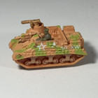 Vintage 80s Micro Machines Military Tank, Ground Vehicle Tan Green Camo