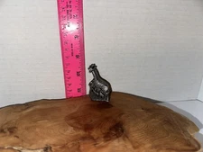 Vintage TORINO PEWTER JEWELRY GIRAFFE BROOCH PIN EARRING SET MAKES A CUTE GIFT