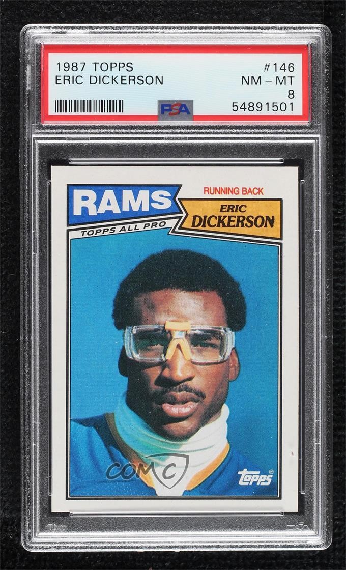 1987 Topps Eric Dickerson #146 PSA 8 HOF