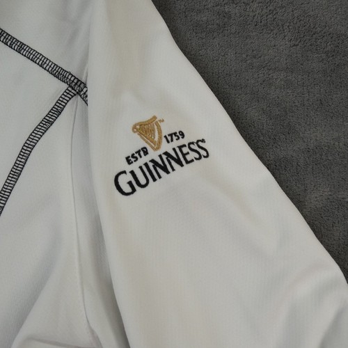 Columbia Golf Guinness Jacket Mens Large White 1/2 Zip Shotgun - Picture 4 of 10
