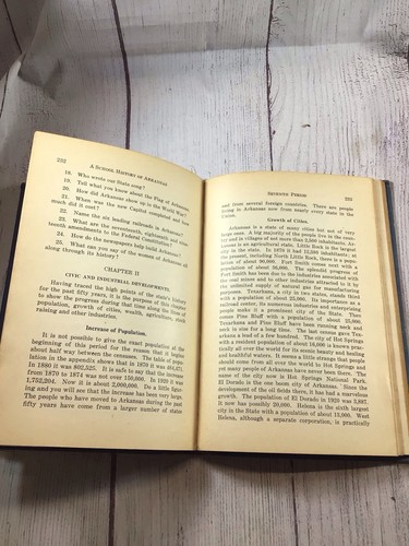 Vintage 1924 A School History Of Arkansas Hardcover Book - Bild 18 von 21