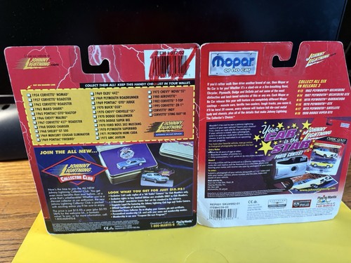 98 DODGE VIPER GTS 1/64 NIP JOHNNY LIGHTNING MIT KARTE + '70 DODGE CHALLENGER RARE - 70 - Bild 10 von 10