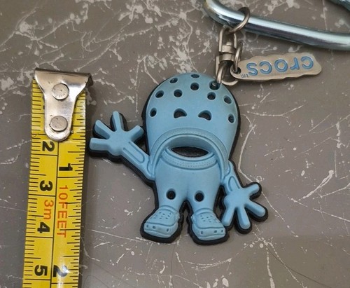 Crocs Croslite Guy Blue Carabiner Clip Keychain - Picture 2 of 3