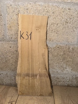 Eiche Hartholz Schnittholz Ableger - 49 x 15,5-22,5 x 3 cm - Holz DIY Basteln