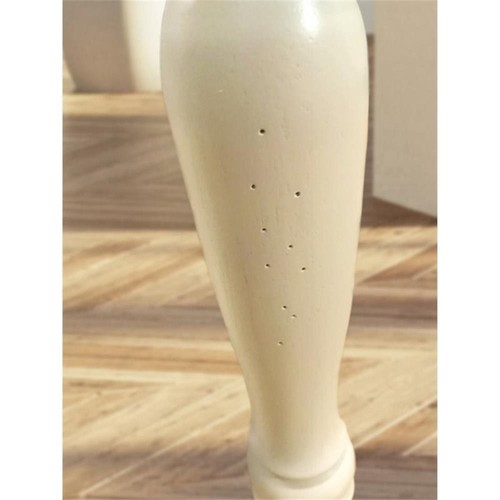 Furniture of America Gossling Farmhouse Wood Extendable Dining Table in White - Picture 5 of 5