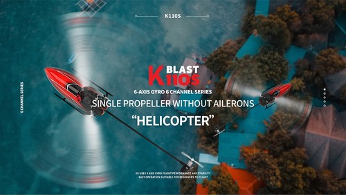 Wltoys XK K110S 6CH 3D 6G System Single Paddle Brushless RC Helicopter Aircraft - Picture 4 of 30