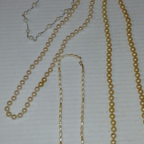 KONVOLUT VINTAGE & MODERN KUNST & ECHTE PERLEN SCHMUCK TEILS TRAGBAR & TEILS DEFEKT - Bild 8 von 15