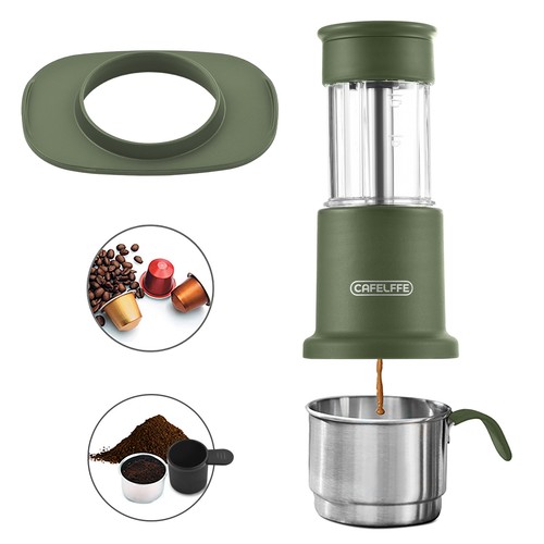 Portabler Kaffeemaschine 2-in-1-Reise-Kaffeemaschine Kompatibel -Kapsel 5P5T - Bild 13 von 13