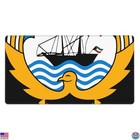 Kuwait Coat of Arms Gaming Mouse Pad - XL 16x29.5" with Durable Rubber Base