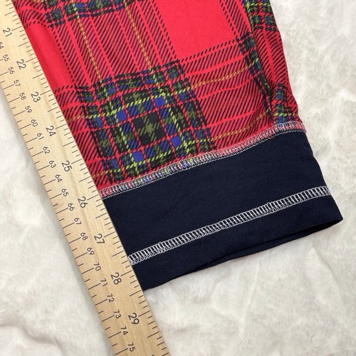 Cuddl Duds Pajama Set Meet Under The Mistletoe Women’s XL Red Green Tartan NEW - Picture 11 of 15