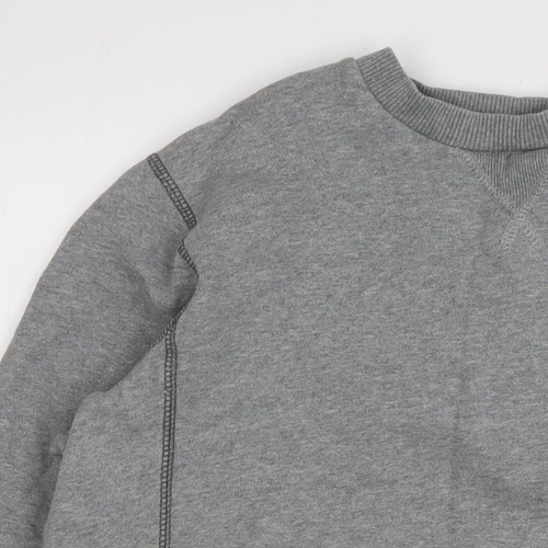 Nike Men's Grey Pullover Sweatshirt, Size L, Logo Accent - Picture 6 of 12