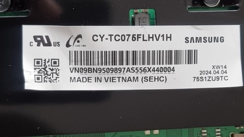 PLACA PRINCIPAL SAMSUNG QE75QN90CAT BN94-18113J SCR: CY-TC075FLHV1H ST7461D04-5 - Imagen 4 de 6