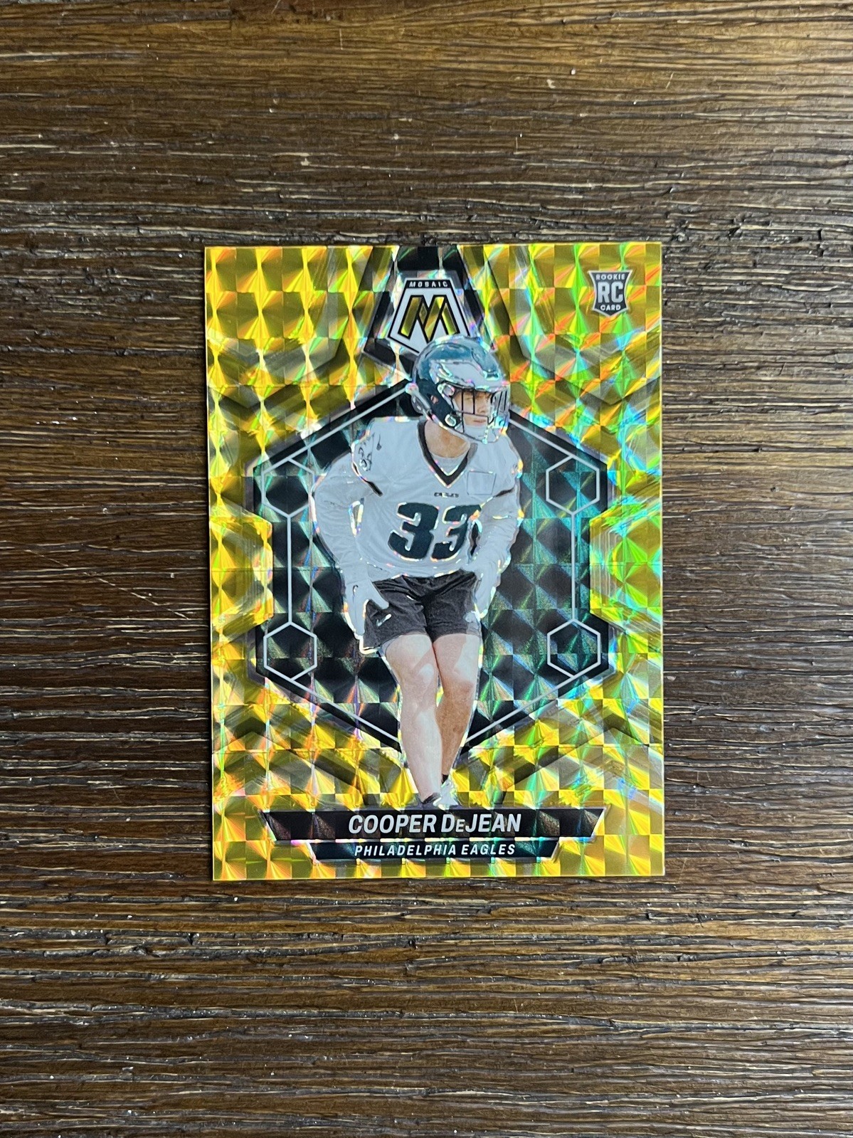 Cooper DeJean 2024 Panini Mosaic Mosaic Reactive Yellow #340 RC Rookie