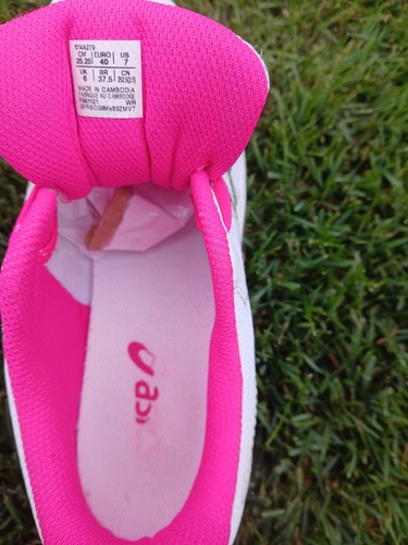 Asics Kid’s Gel-Excite 9 GS Blanco/Rosa GloTalla 7 - Imagen 7 de 9