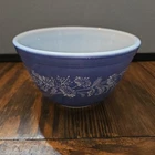 Vintage Pyrex Blue Colonial Mist Small Nesting Mixing Bowl 750ml # 401 USA