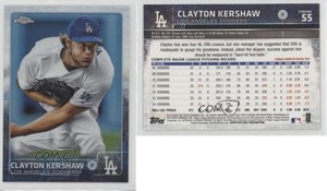 2015 Topps Chrome Refractor Clayton Kershaw #55