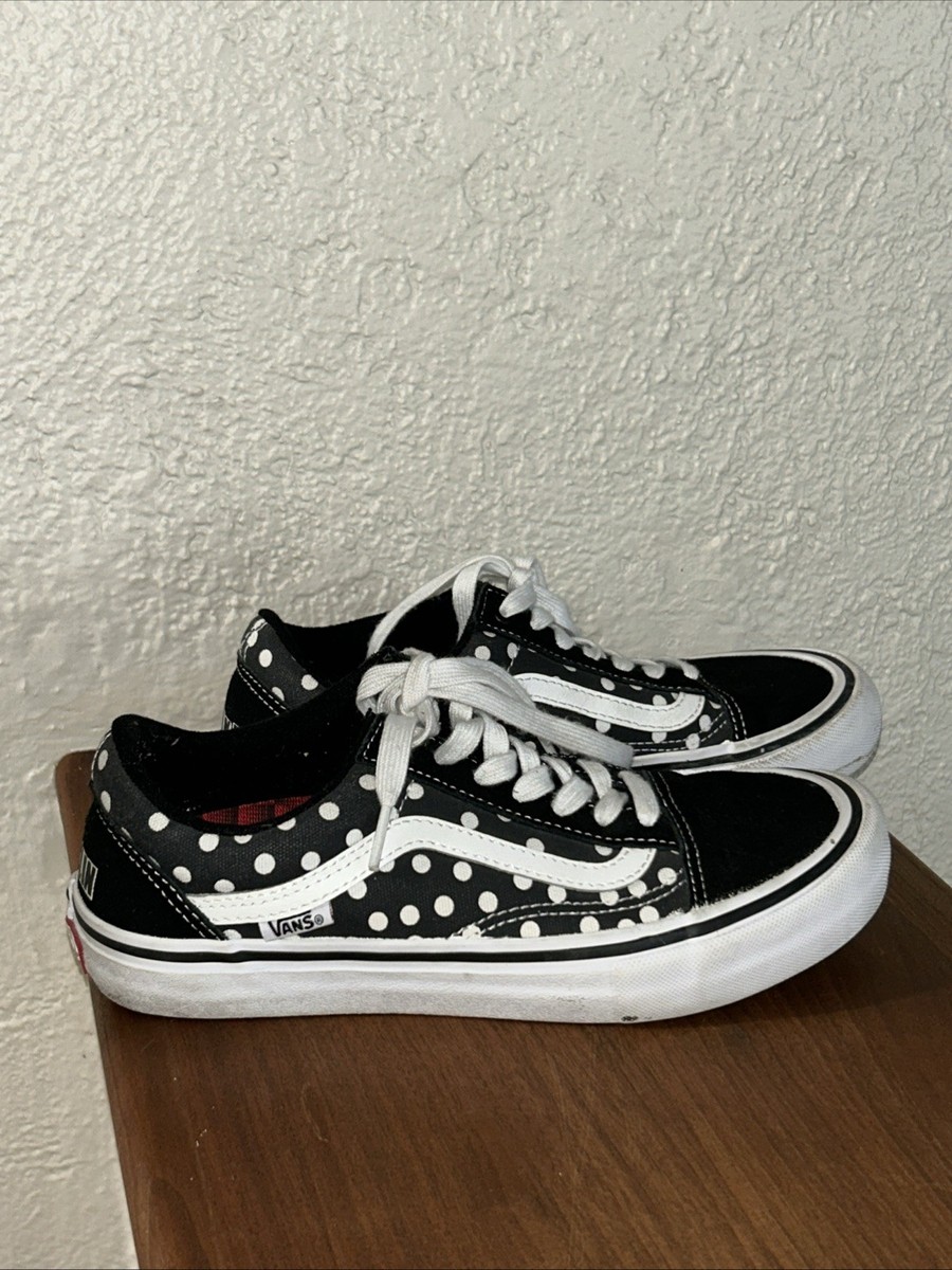 Vans Old Skool Dustin Dollin Baker US Size 6 Polka Dots Skater