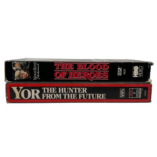 Lot Yor The Hunter From the Future VHS 1983 Former Rental w Blood of Heroes 1989 - Picture 6 of 12