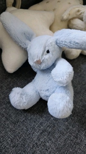 Cable de tracción musical Jellycat Star Bashful Blue & White Bunny - Imagen 2 de 6